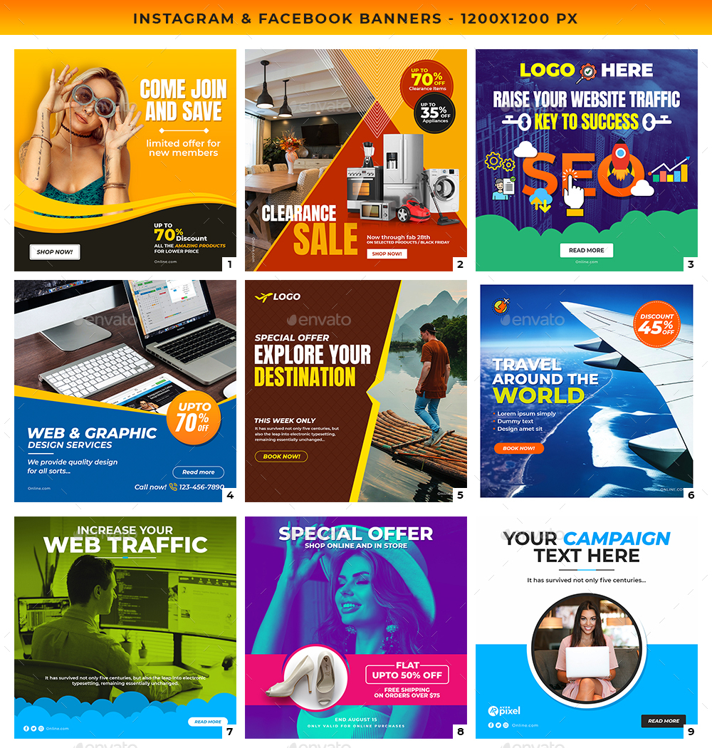 50-Instagram & Facebook Banners